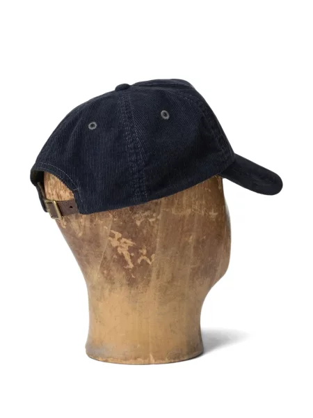 Șapcă Ralph Lauren Rrl de catifea cord albastru