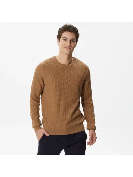Lacoste Sweter Lacoste beżowy