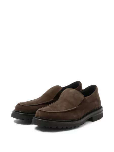 Pantofi loafer James Perse din piele de căprioară maro