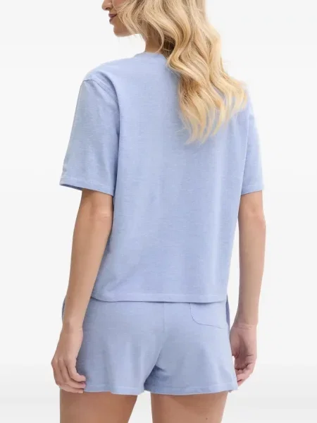 Tricou polo Polo Ralph Lauren cu broderie cu glugă din piele negru