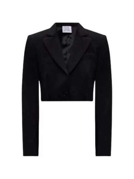 Cropp geacă Vetements cu un singur rând de nasturi negru