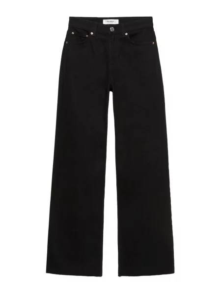 Pull&Bear Kavbojke denim črn
