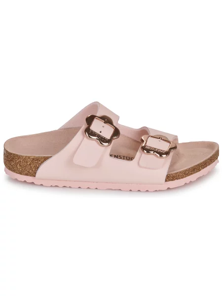 Sandale Birkenstock s cvjetnim printom sa kopčom bež