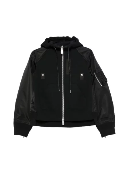 Bluza z kapturem Sacai z kapturem czarna