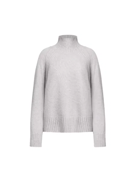 Sweter z golfem Dondup wełniany do golfa szary