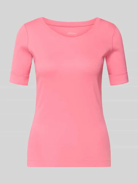 T-shirt z okrągłym dekoltem i rękawem o dł. Marc Cain