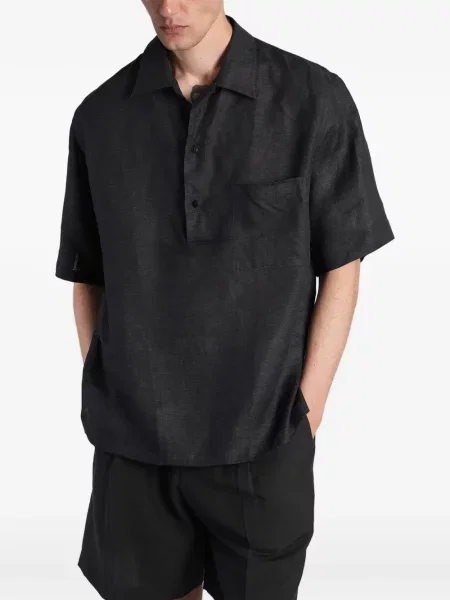 Scurt tricou polo Costumein negru