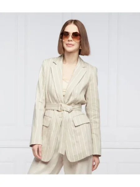 RIANI Len zakó Sakko | Oversize fit bézs
