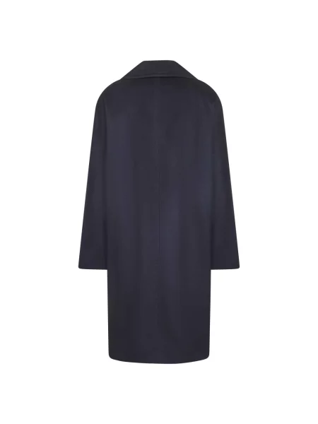 Płaszcz Max Mara Studio dwurzędowy niebieski