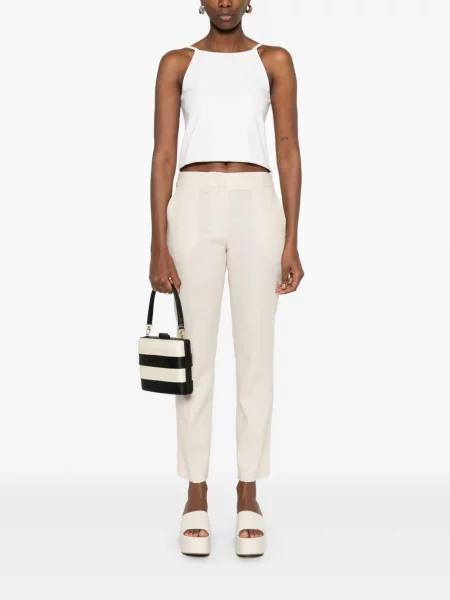 Pantaloni Twinset cu talie joasă
