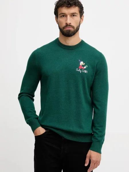 Saint Barth pulover din amestec de lână light verde