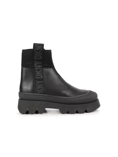 Buty do kostki dziecięce Dkny czarne