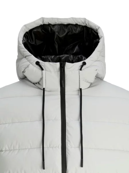 JACK & JONES Zimná bunda Point svetlosivá