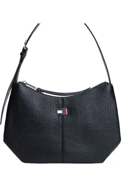Tommy Jeans torebka z imitacji skóry czarna