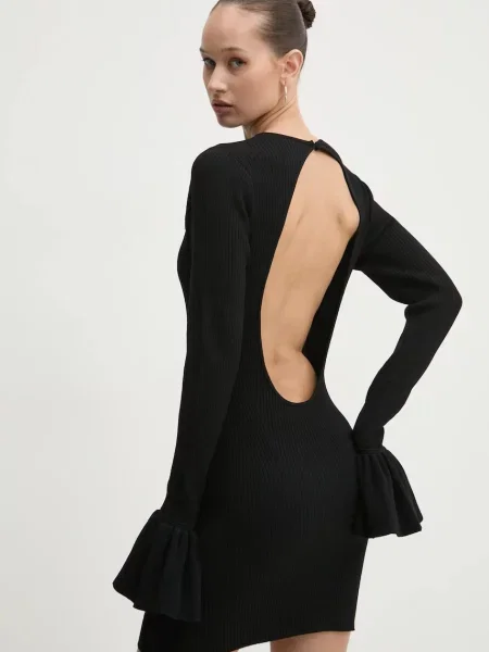 Rotate sukienka mini dopasowana czarny