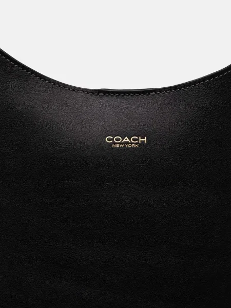 Kožená kabelka Coach černá