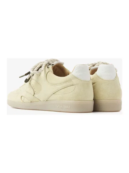 Sneakersy Via Vai skórzane żółte