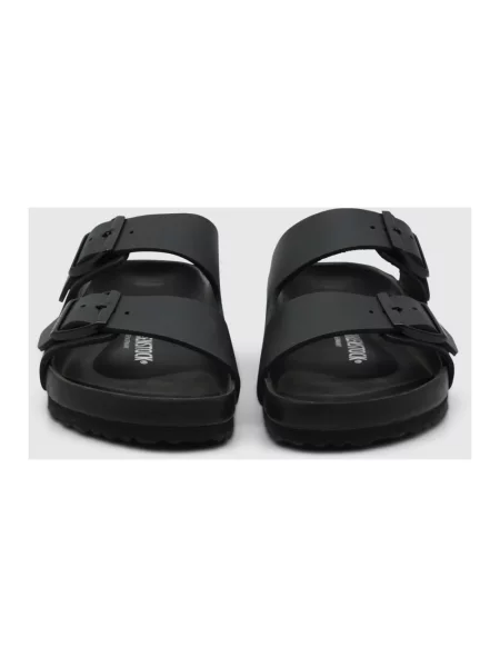 Klapki Birkenstock skórzane czarne