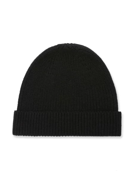 Palm Angels Kids Logo Knit Beanie Black/ White II czarna