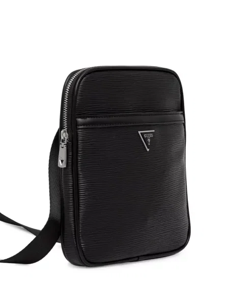 Crossbody taška Guess s autogramem černá