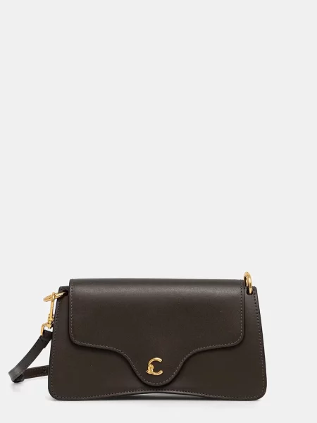 Coccinelle geantă crossbody pentru femei din piele verde