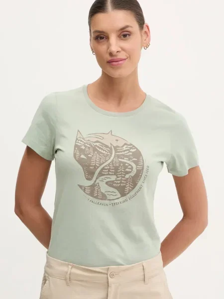 Fjallraven t-shirt Arctic Fox zielony