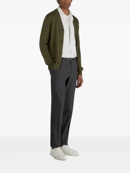 Pantaloni Incotex de lână conici gri