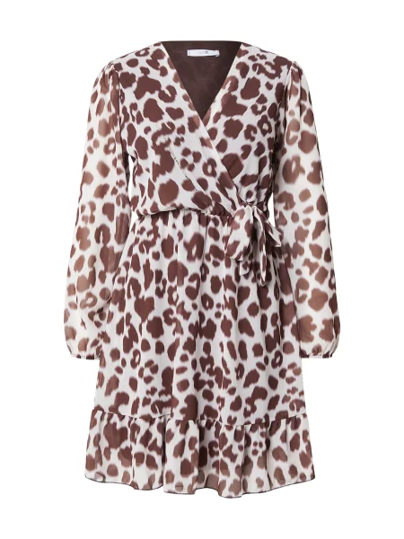 Hailys Rochie de vară ecru / ciocolatiu