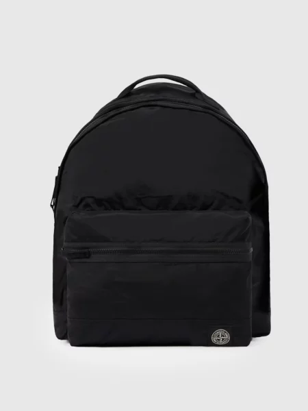 Рюкзак з нашивкою логотипа Stone Island чорний