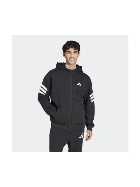 ADIDAS SPORTSWEAR Športová mikina so FI / biela čierna