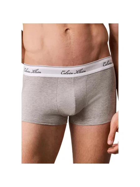 Calvin Klein Underwear Boxerky modrá / šedý melír černá