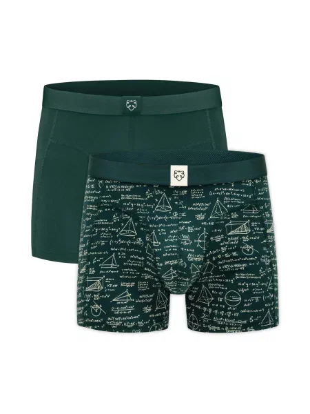 A-dam Boxeri Green Maths / verde închis bej