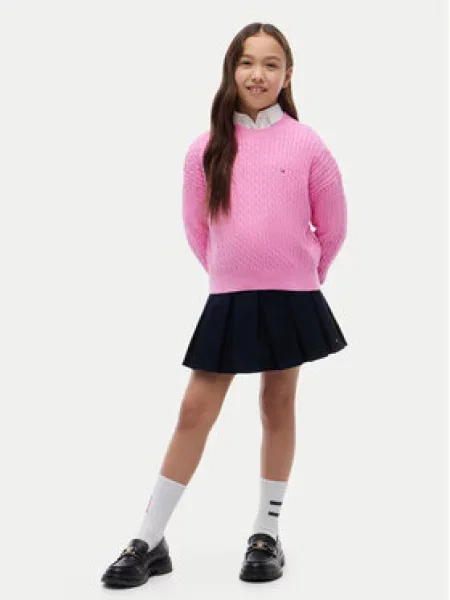 Gyerek szvetter Tommy Hilfiger rózsaszín