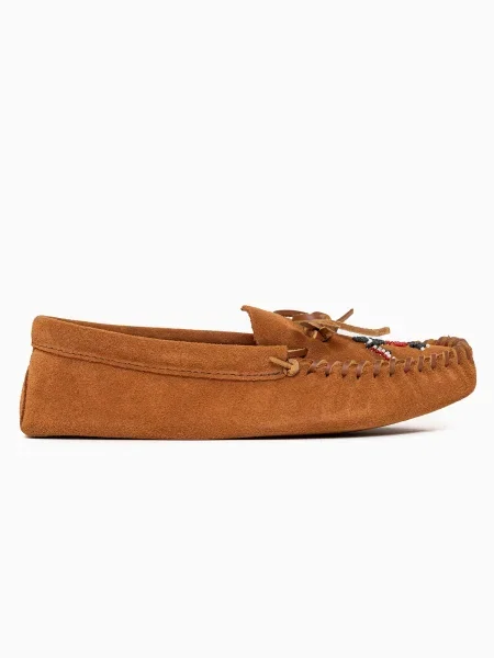 Minnetonka Mocasini maro coniac / roșu / negru alb