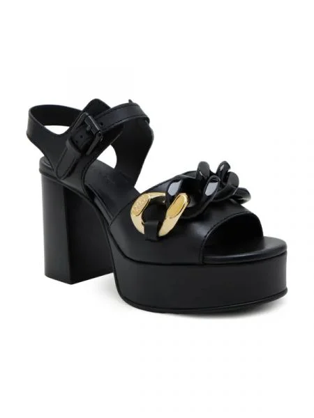 See By Chloé De piele sandale cu gros MONYCA negru