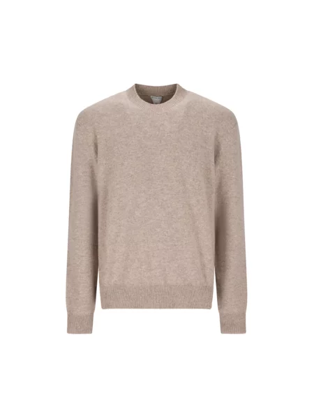 Sweter Bottega Veneta klasyczny beżowy
