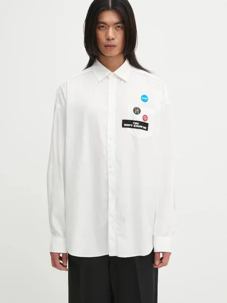 Undercover cămașă din Shirt cu guler clasic relaxed alb