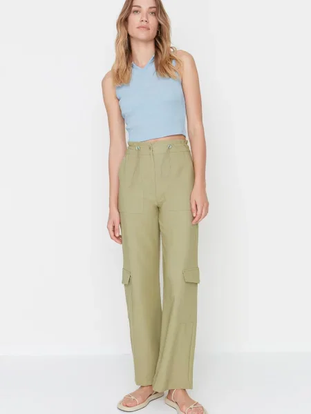 Pantaloni cargo Trendyol țesuți