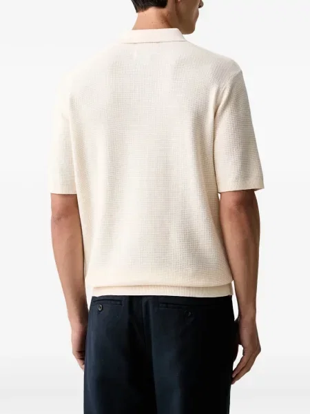 Плетена къс поло тениска Scotch & Soda