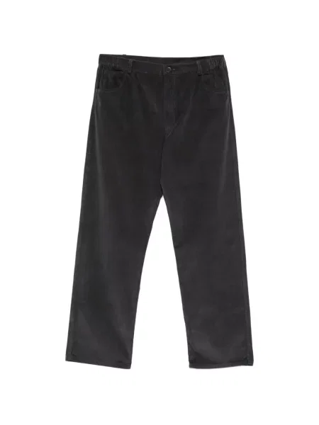 Cu centură pantaloni Private 0204 de catifea cord gri