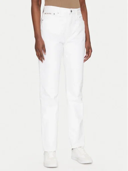 Дънки Calvin Klein Jeans бяло