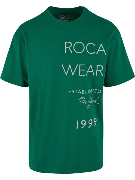 ROCAWEAR Majica ExcuseMe zelena bela