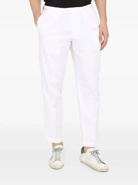 Pantaloni chino The (alphabet) alb