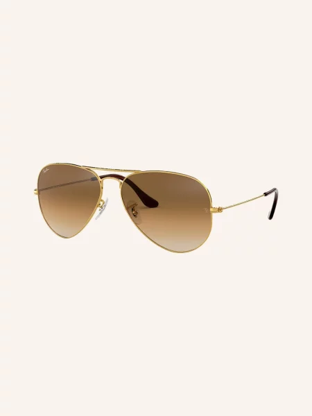 Ray-Ban Sluneční Brýle Aviator zlatá/ hnědý přechod zlaté