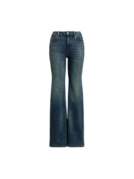 Jeansy dzwony Ralph Lauren niebieskie