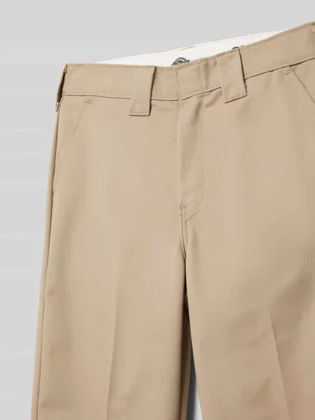 Spodnie materiałowe o kroju regular fit ze szlufkami na pasek model ‘WORK’ Dickies