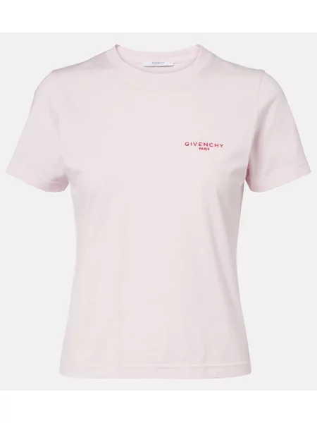 Tricou Givenchy din jerseu roz