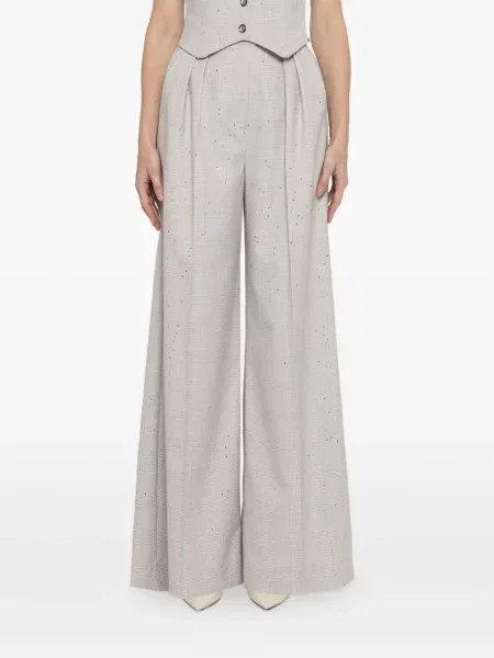Širokih nogu palazzo hlače Nissa siva