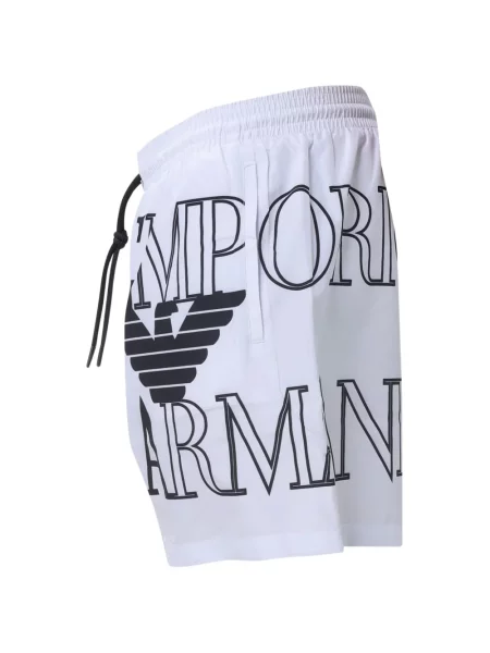 Fürdőruha Emporio Armani nyomtatás fehér