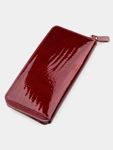 Кожаный кошелек St Leather Accessories бордовый